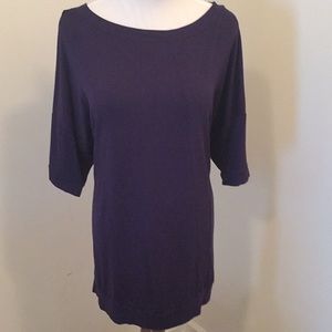 NWOT Eloquii Cotton Top with accent Stitching